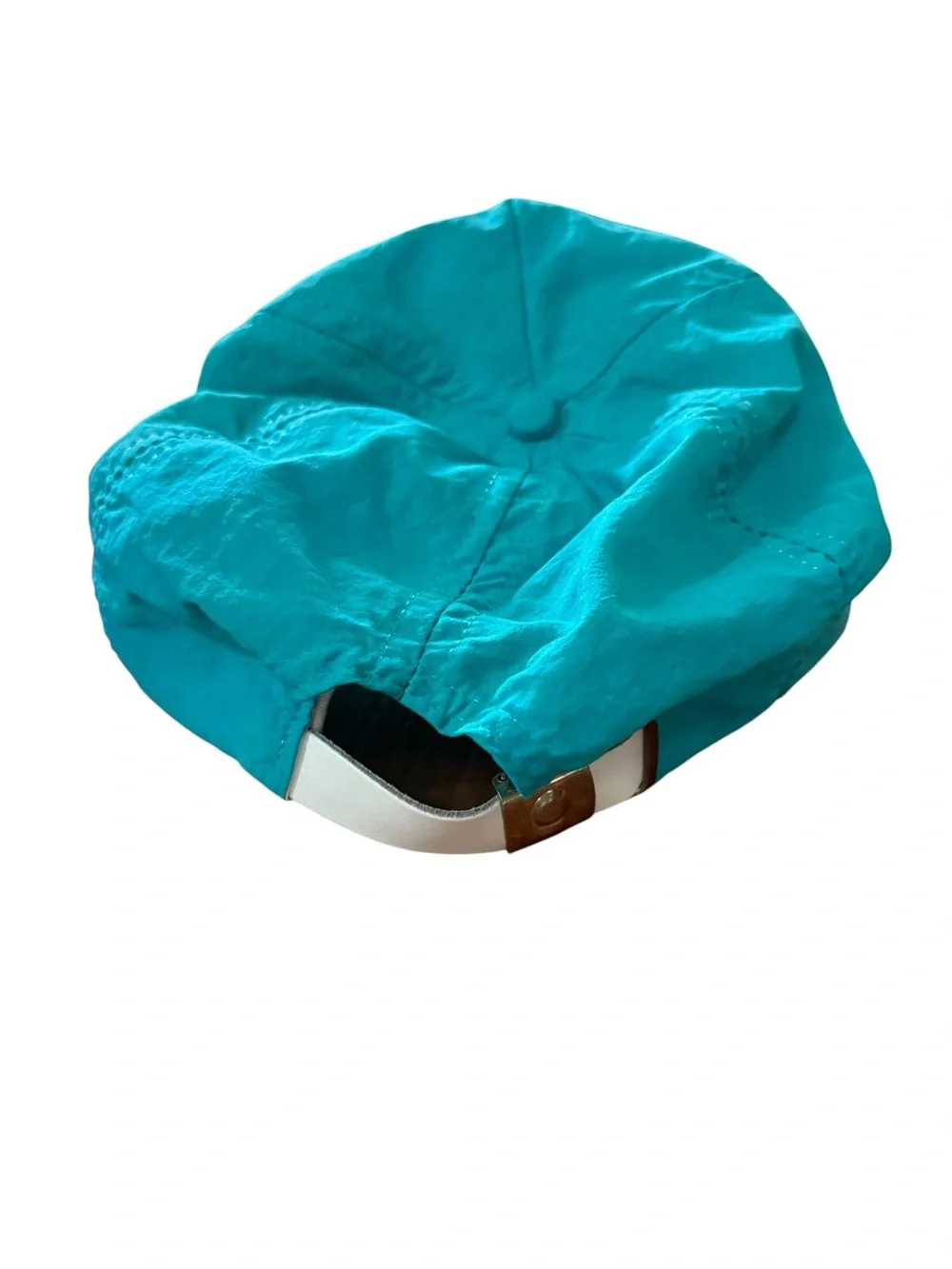 Vintage 80s Beaver Creek Ski Resort Nylon Rope Hat Teal Pink Neon Retro - Picture 4 of 7